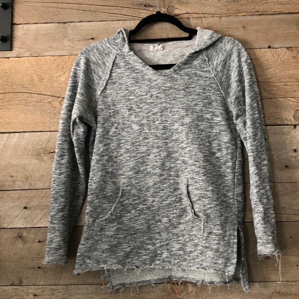 Tilly’s Full Tilt Hooded Frayed Sweatshirt